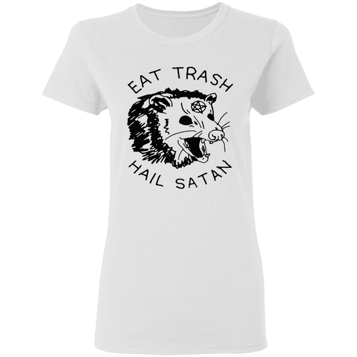 Possum Eat Trash Hail Satan shirt - Teechipus