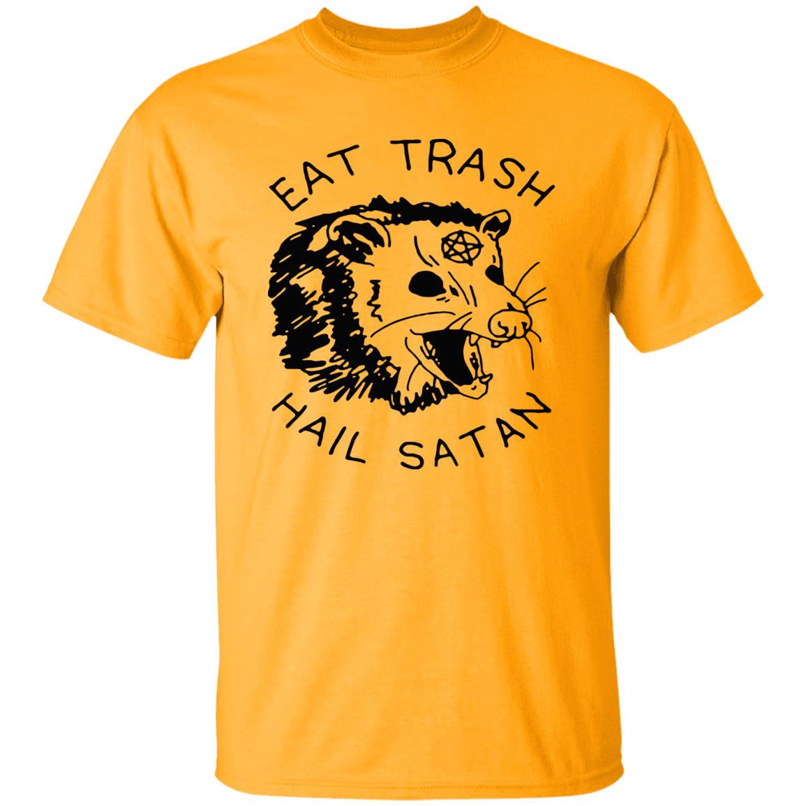 Possum Eat Trash Hail Satan shirt - Teechipus