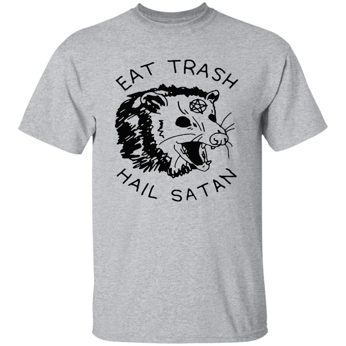 Possum Eat Trash Hail Satan shirt - Teechipus