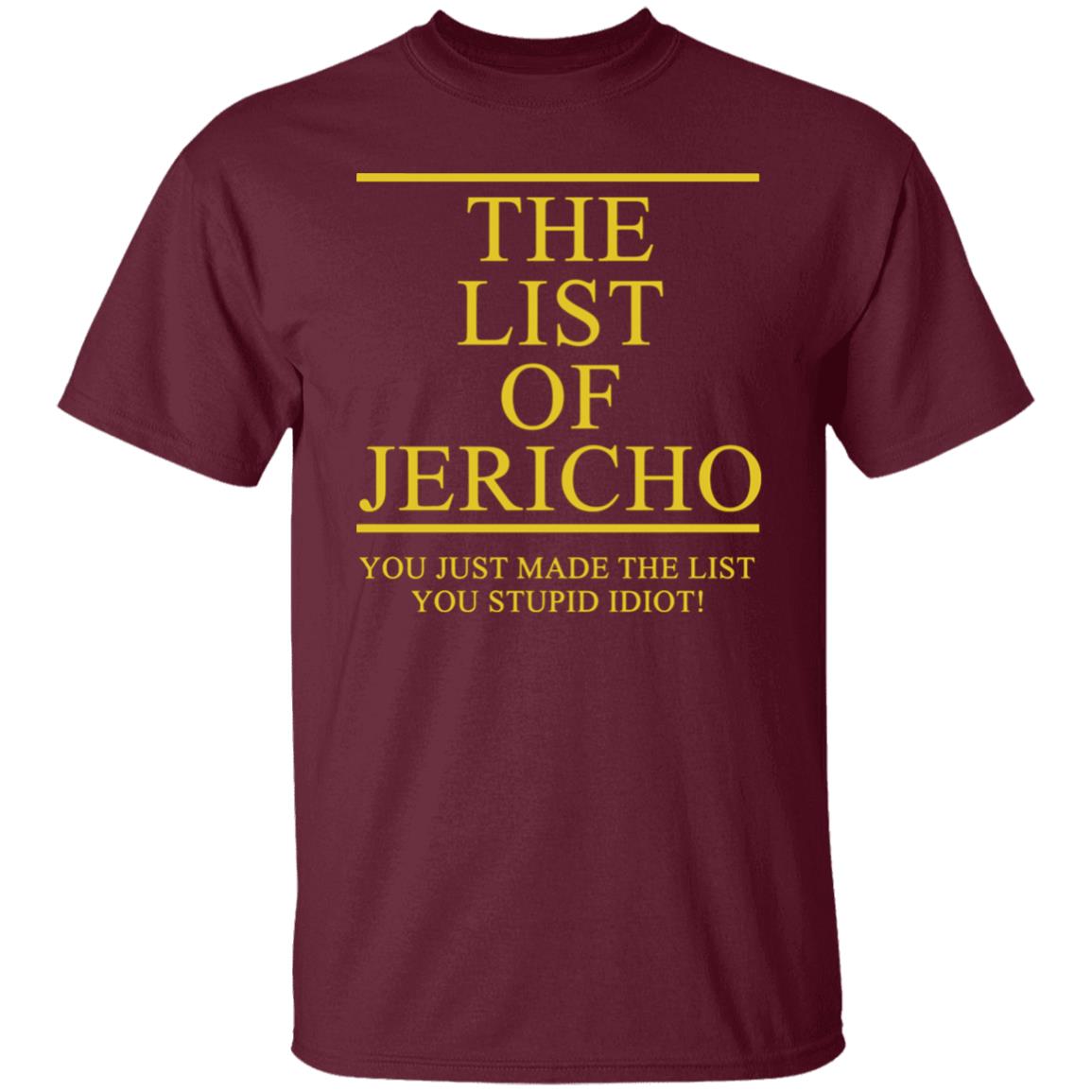 The List Of Jericho shirt - Teechipus