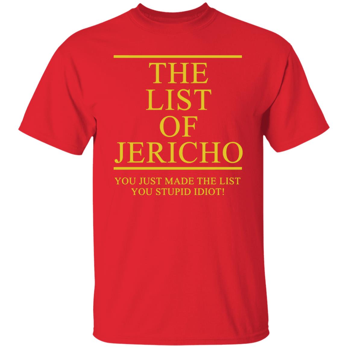 The List Of Jericho shirt - Teechipus