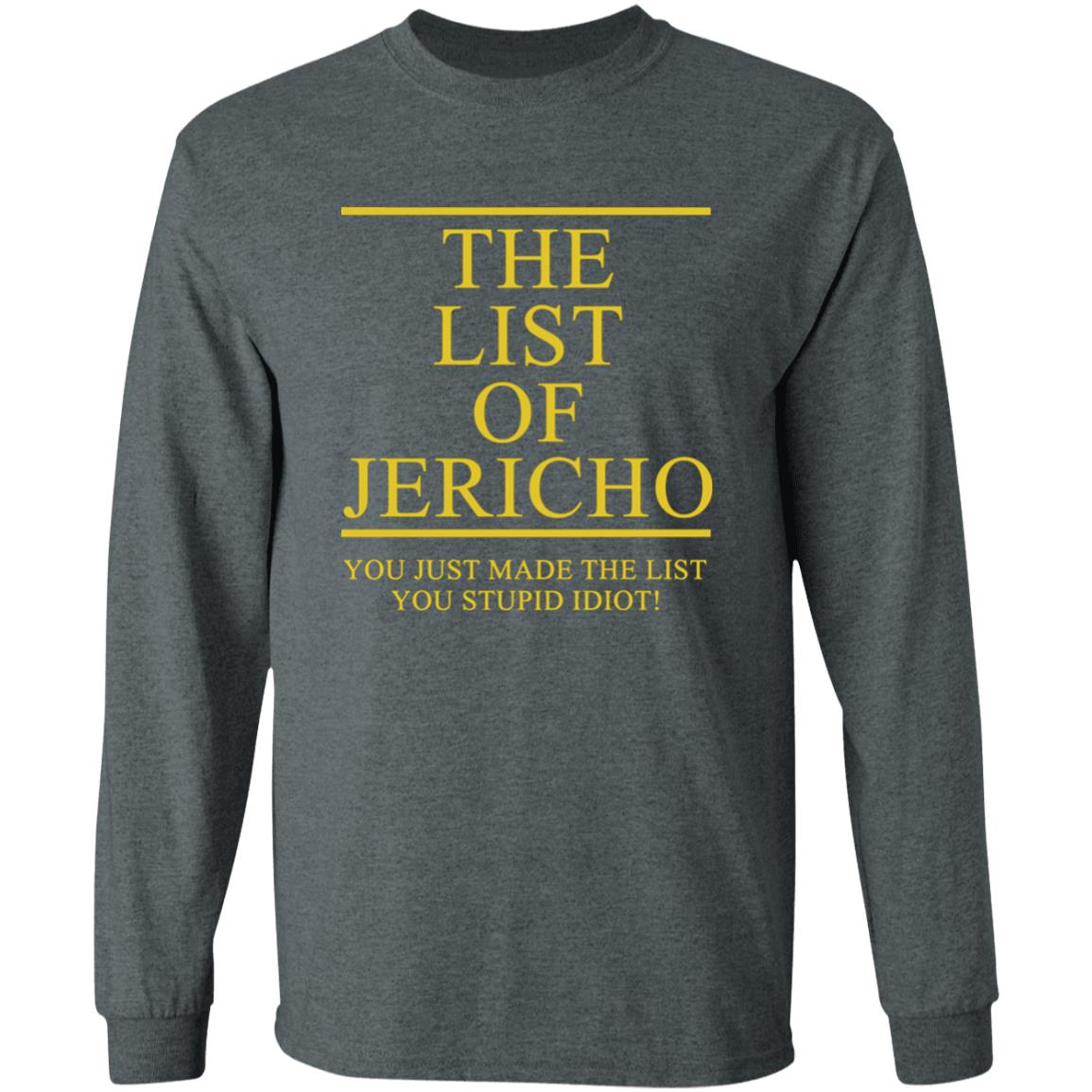 The List Of Jericho shirt - Teechipus