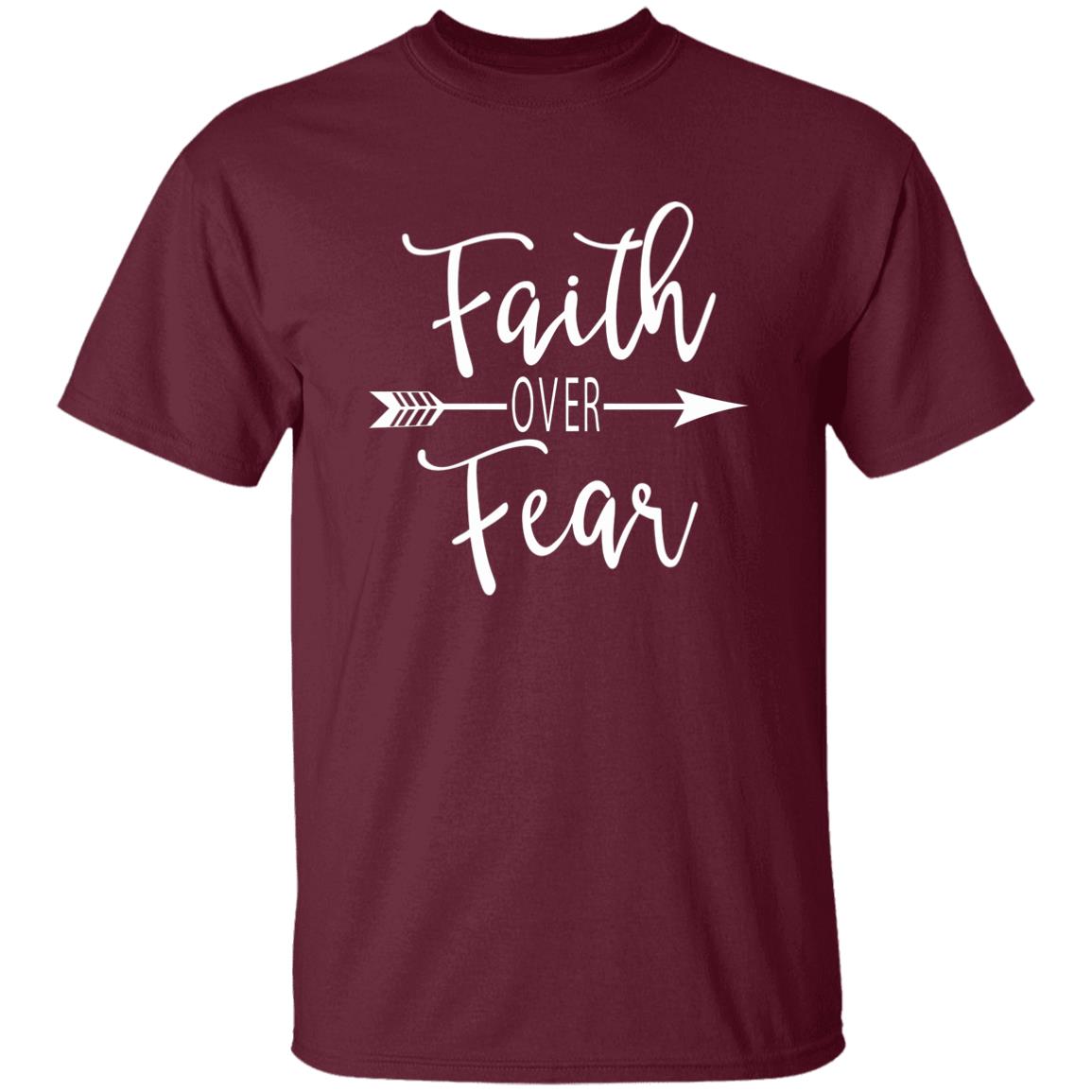 Faith Over Fear Tee Shirt Plus Size - Teechipus