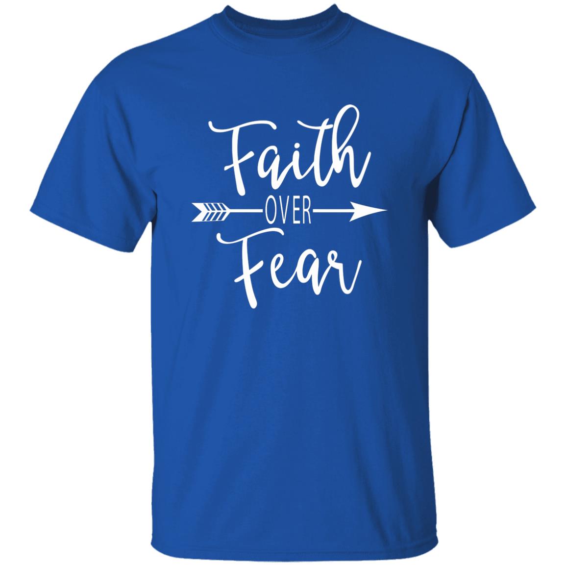 Faith Over Fear Tee Shirt Plus Size - Teechipus