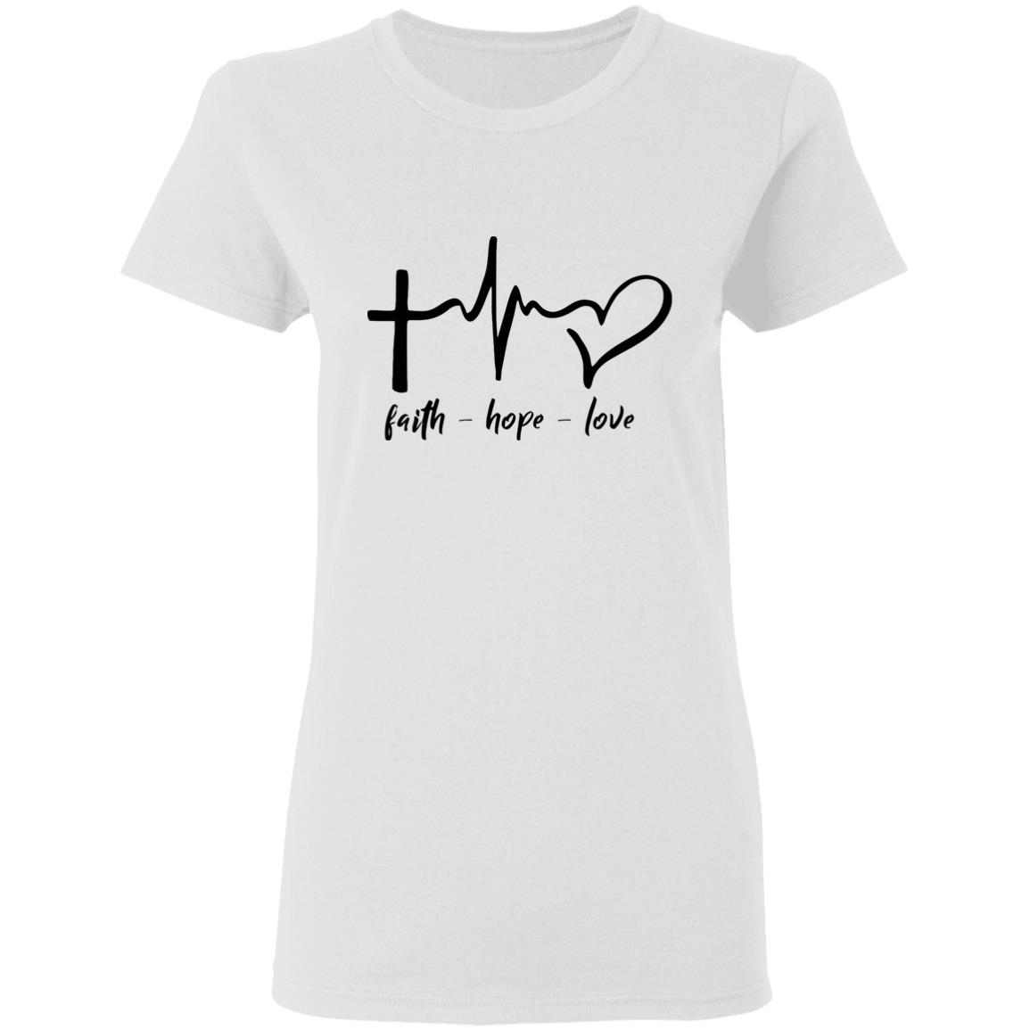 Faith Hope Love Tee Shirt - Teechipus