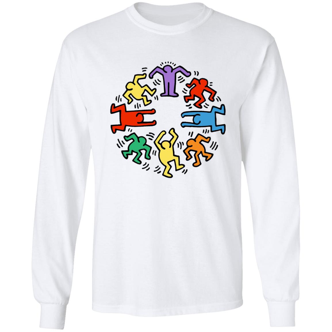 Keith Haring White Sweatshirt - Teechipus