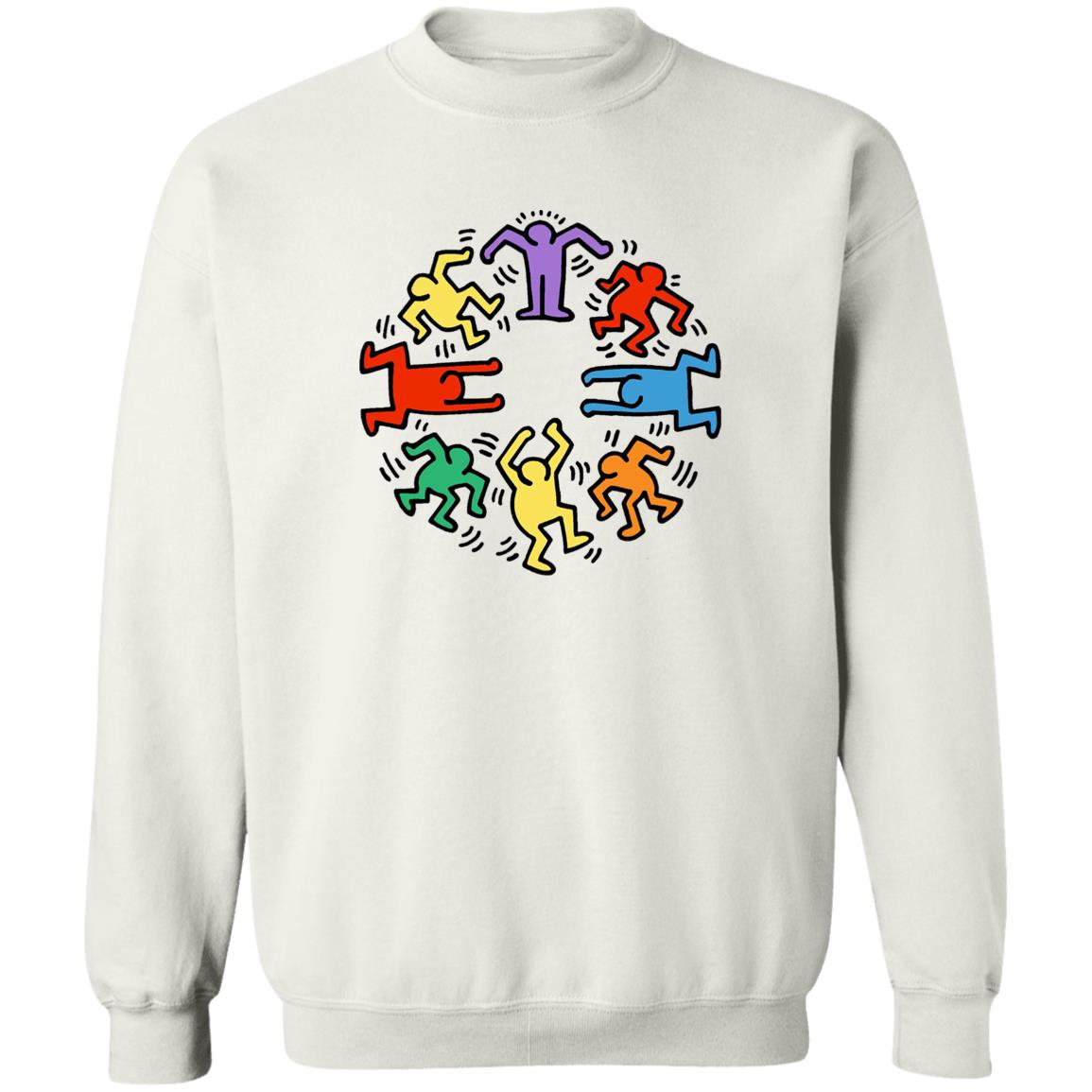 Keith Haring White Sweatshirt - Teechipus