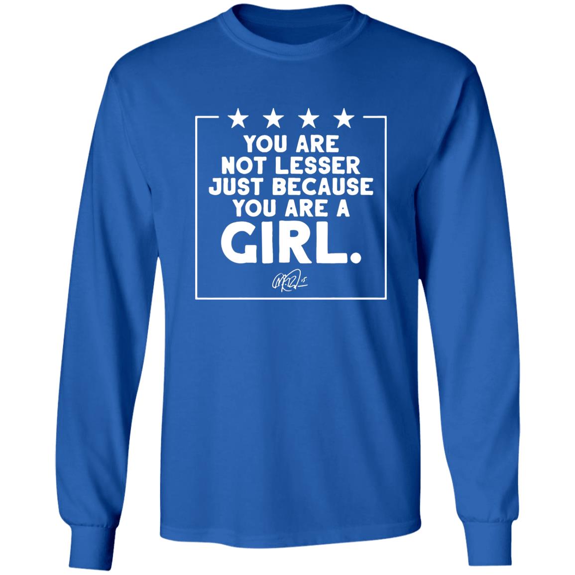 You Are Not Lesser Just Because You Are A Rapinoe Girl t-Shirt - Teechipus
