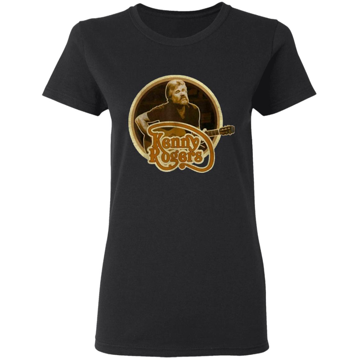 Black Kenny Rogers T-Shirt - Teechipus