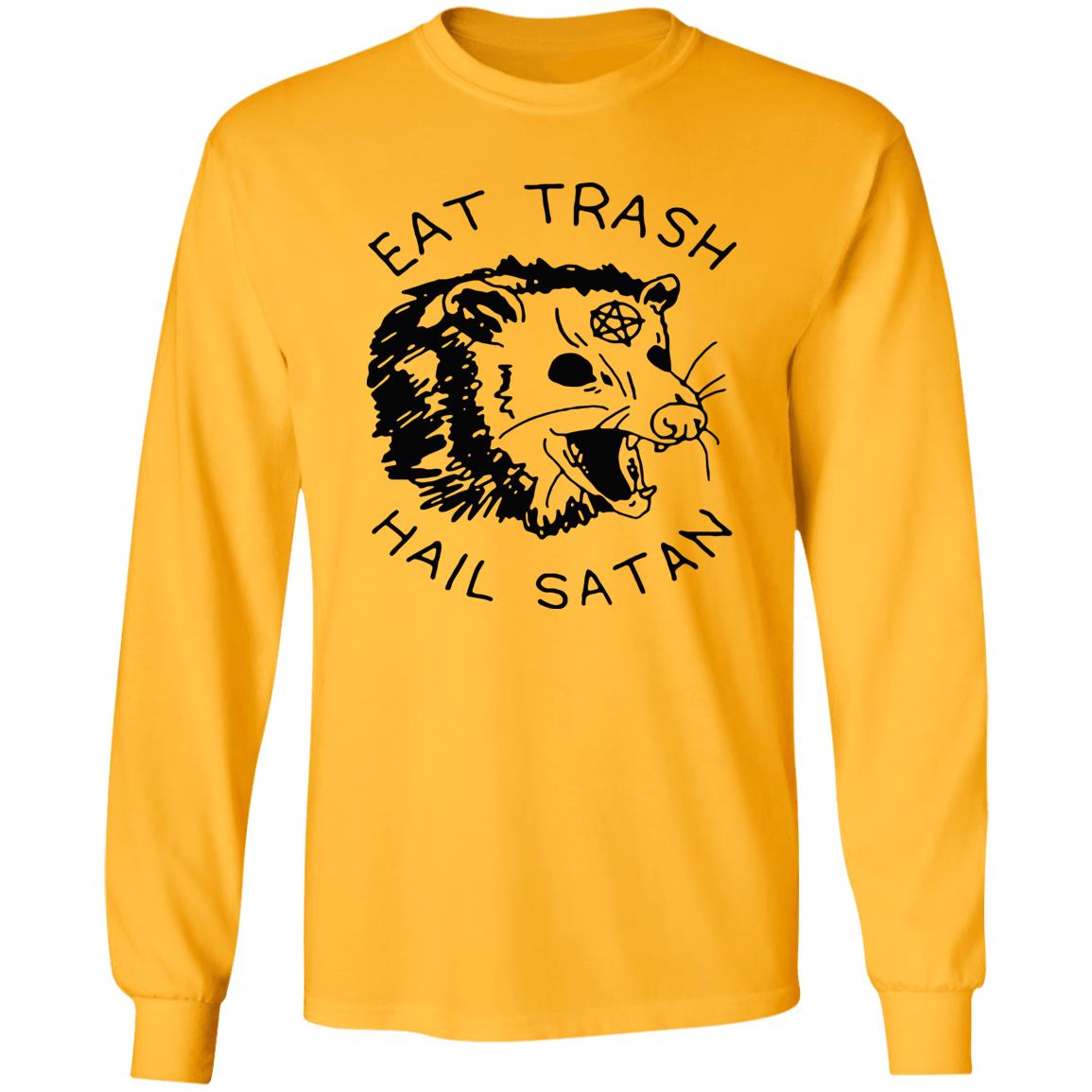 Possum Eat Trash Hail Satan shirt - Teechipus