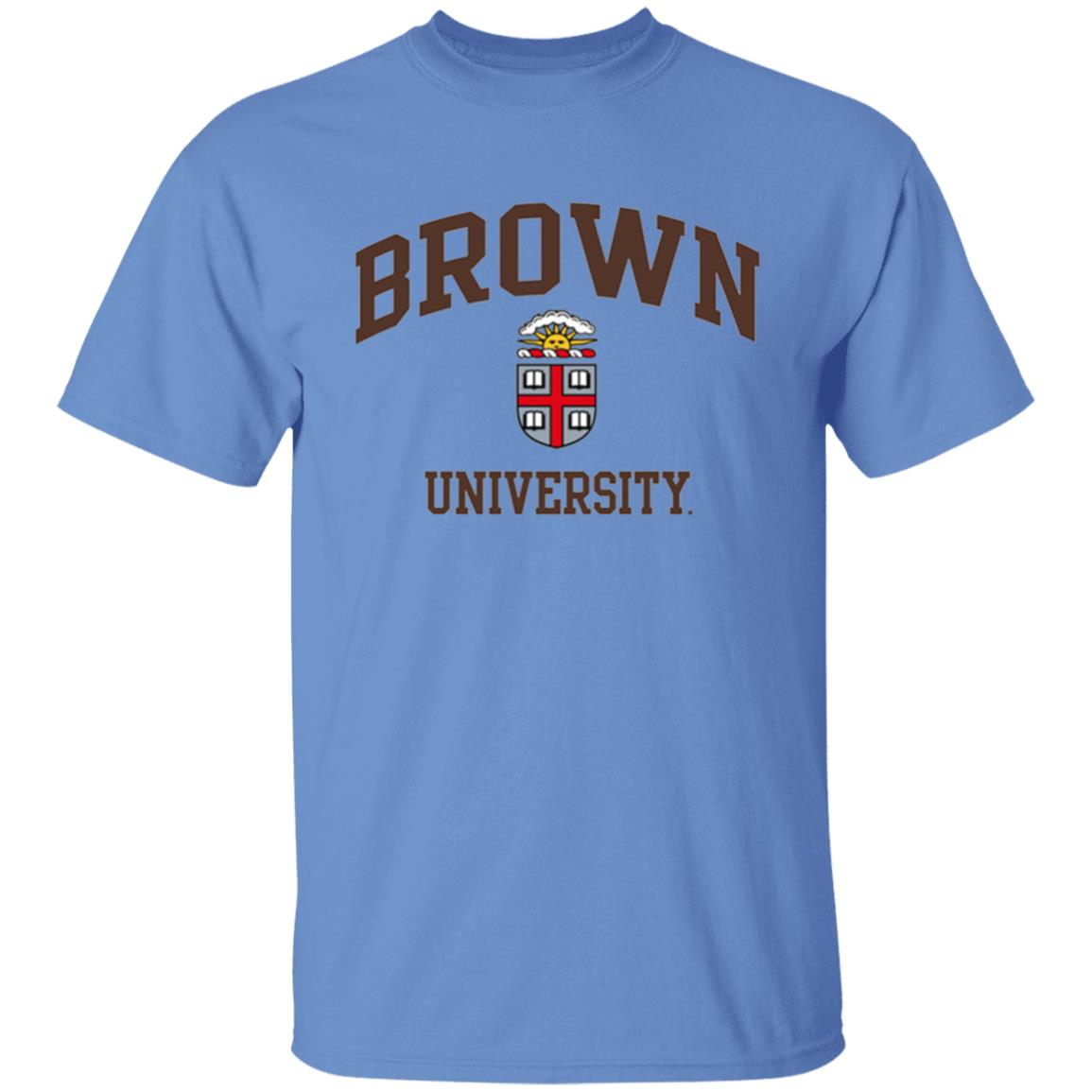 Brown University Men's Crew-Neck Sweatshirt-White - Teechipus