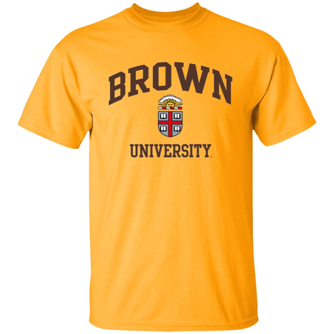Brown University Men's Crew-Neck Sweatshirt-White - Teechipus