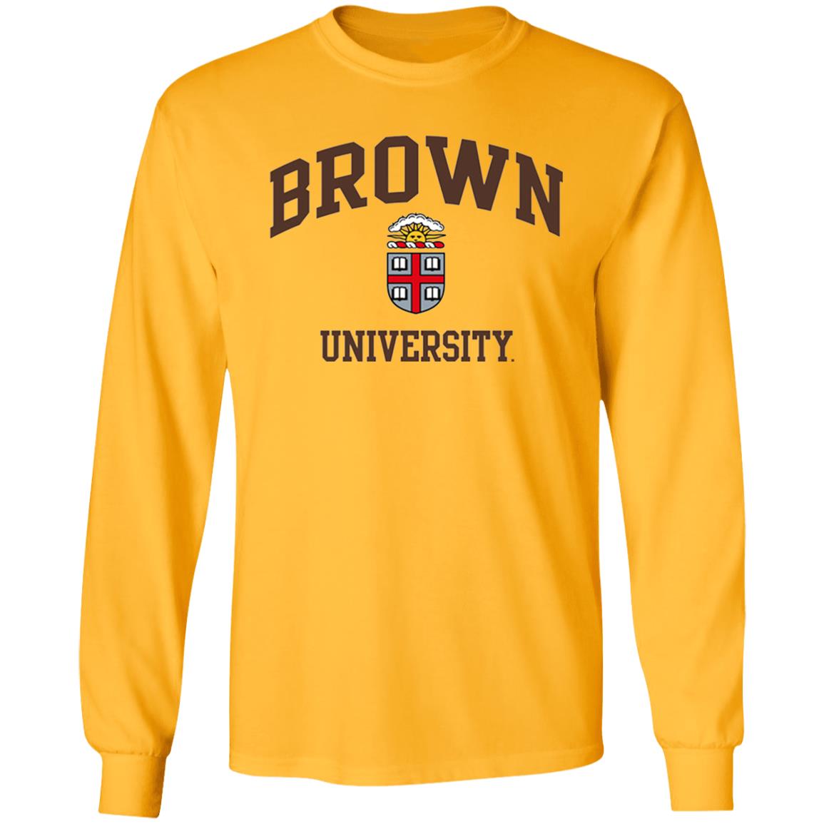 Brown University Men's Crew-Neck Sweatshirt-White - Teechipus