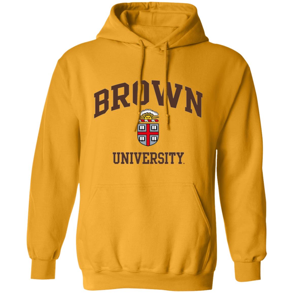 Brown University Men's Crew-Neck Sweatshirt-White - Teechipus