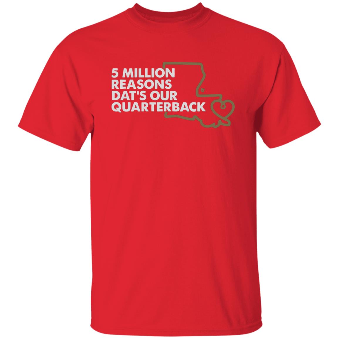 5 MILLION REASONS DAT’S OUR QUARTERBACK” Shirt - Teechipus