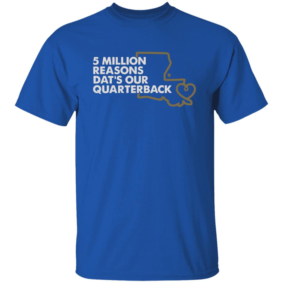 5 MILLION REASONS DAT’S OUR QUARTERBACK” Shirt - Teechipus