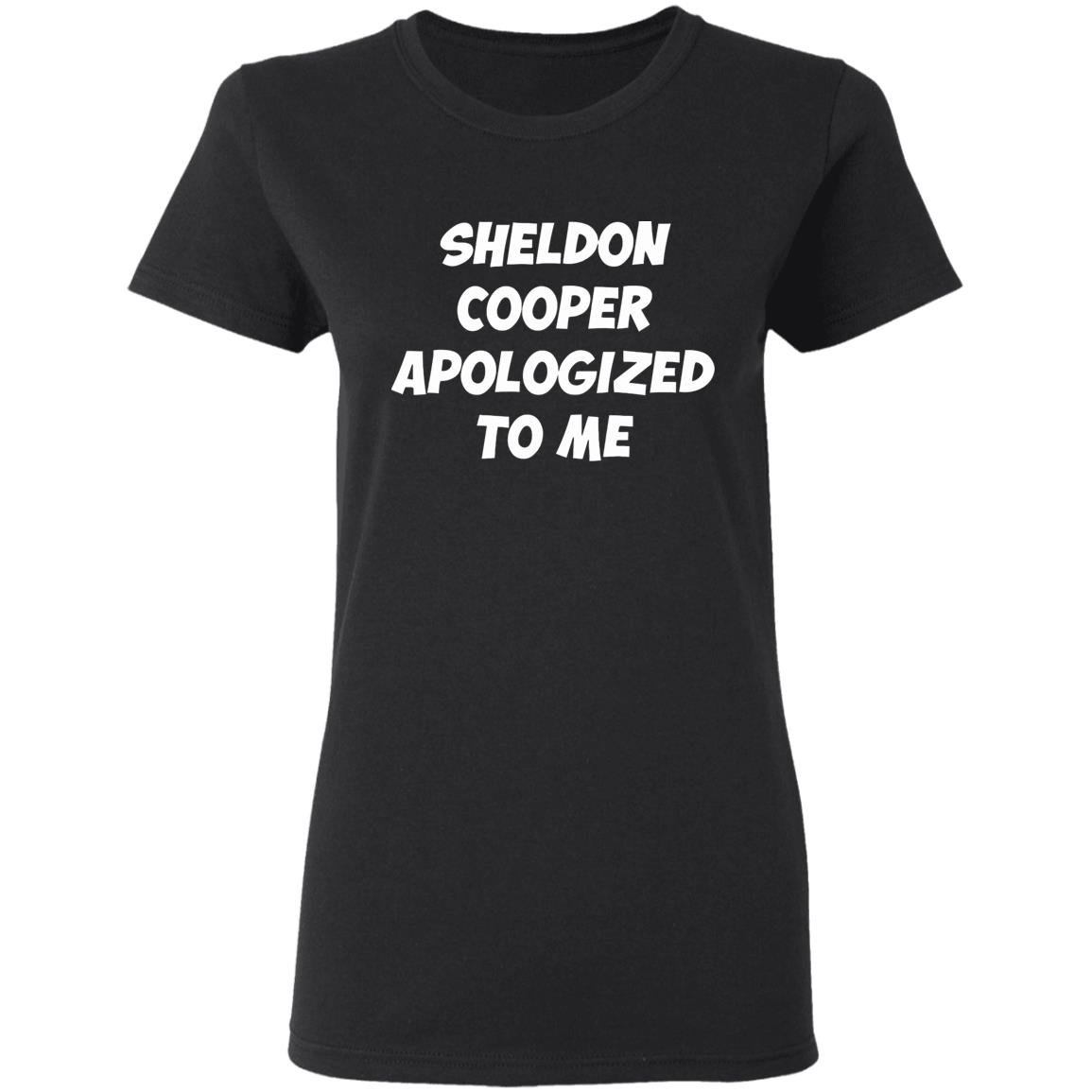 Sheldon cooper apologized to me 2020 shirt - Teechipus