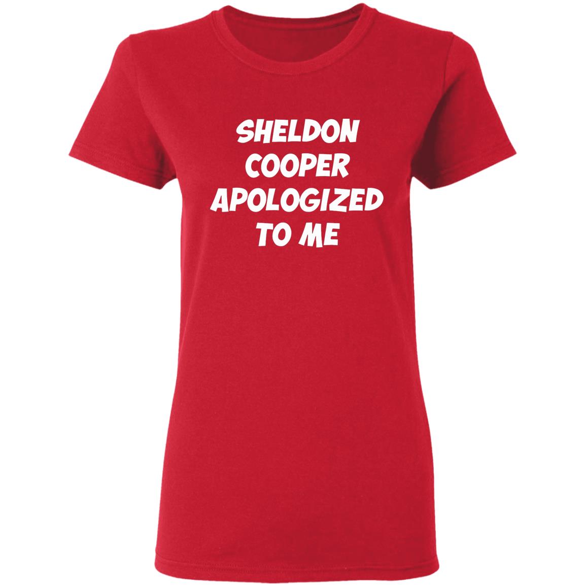 Sheldon cooper apologized to me 2020 shirt - Teechipus