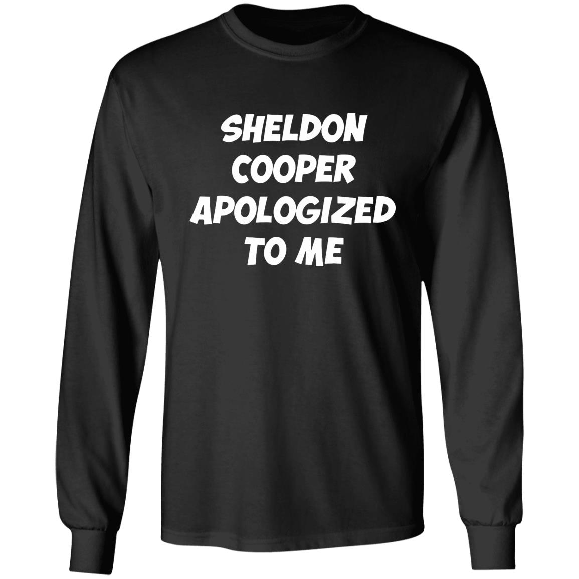 Sheldon cooper apologized to me 2020 shirt - Teechipus