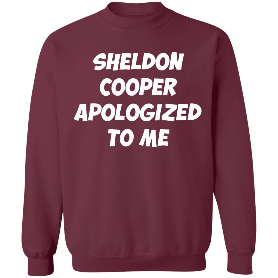 Sheldon cooper apologized to me 2020 shirt - Teechipus