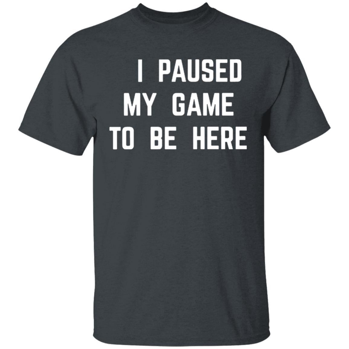 I Paused My Game To Be Here T Shirt - Teechipus
