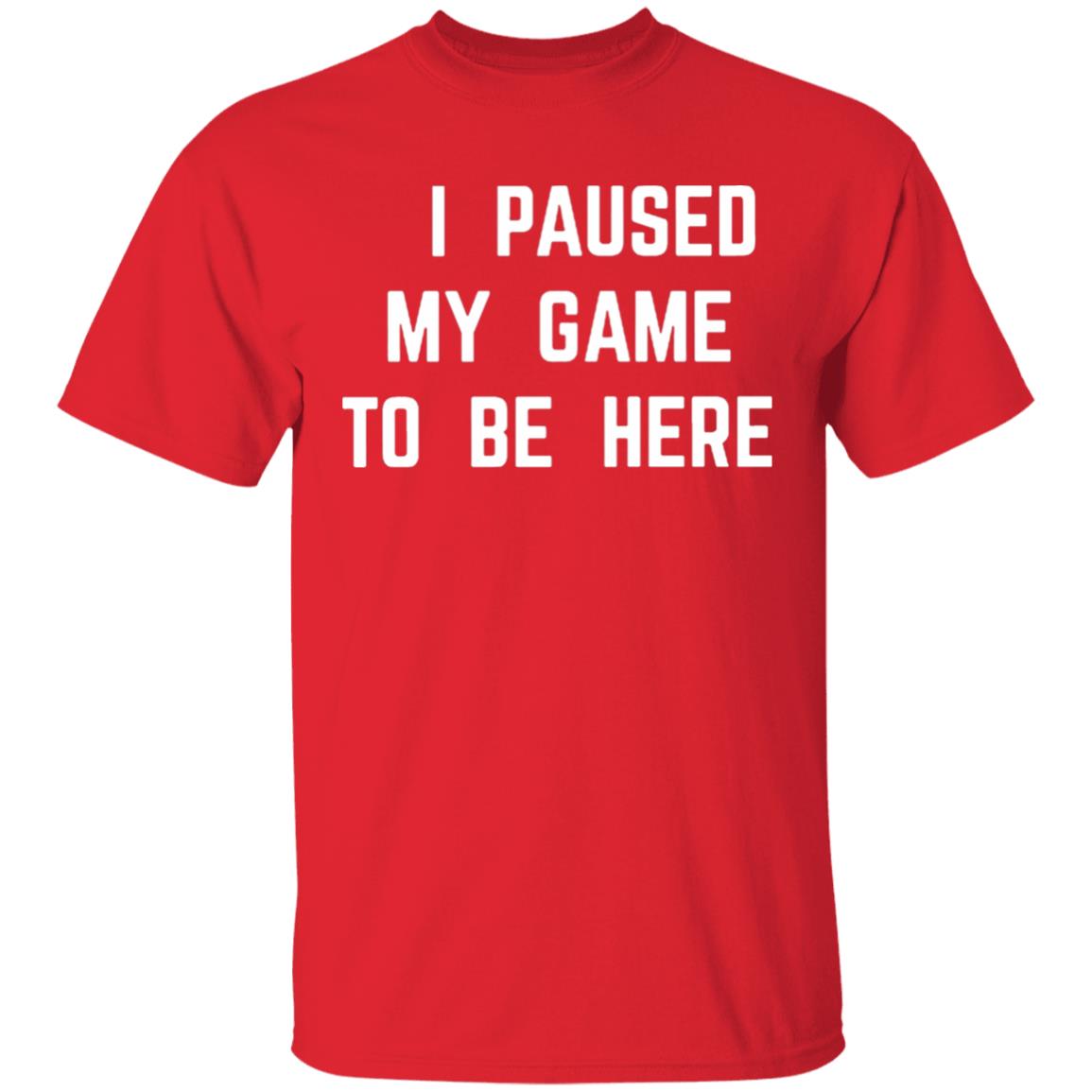 I Paused My Game To Be Here T Shirt - Teechipus