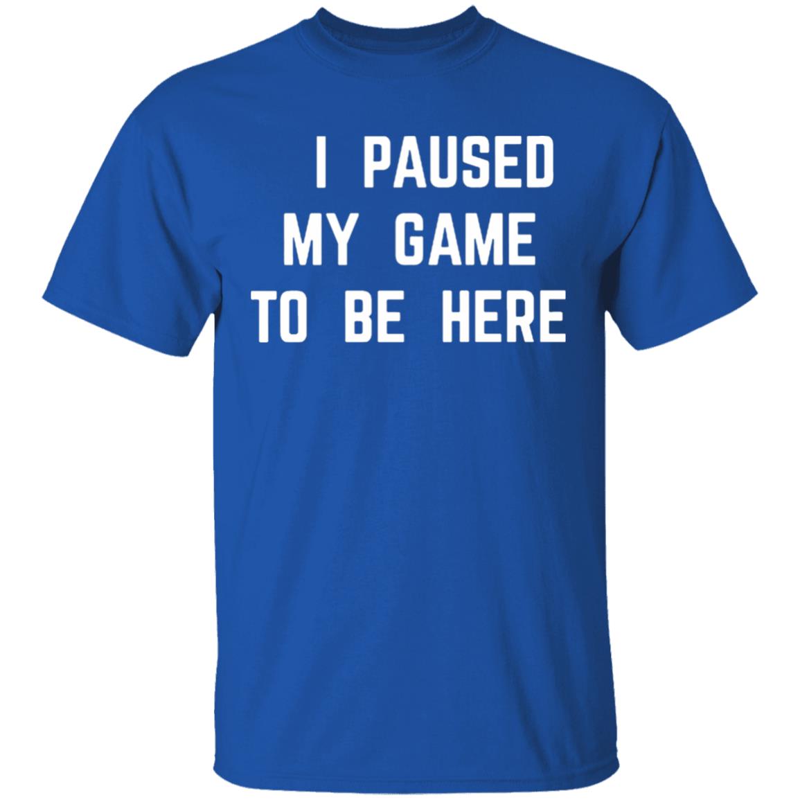 I Paused My Game To Be Here T Shirt - Teechipus