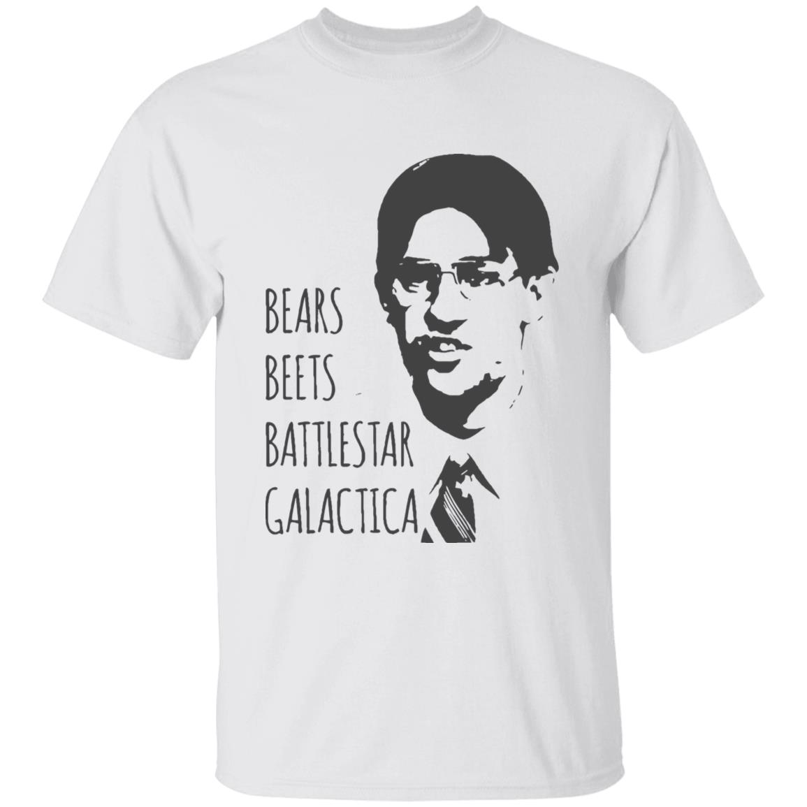 Bears Beets Battlestar Galactica T-Shirt Jim Halpert Office Shirt Dwight Schrute - Teechipus