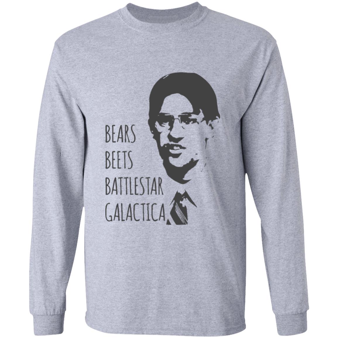 Bears Beets Battlestar Galactica T-Shirt Jim Halpert Office Shirt Dwight Schrute - Teechipus