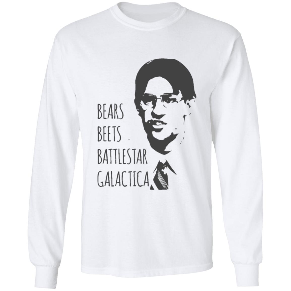 Bears Beets Battlestar Galactica T-Shirt Jim Halpert Office Shirt Dwight Schrute - Teechipus