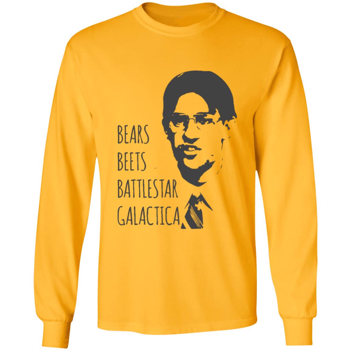 Bears Beets Battlestar Galactica T-Shirt Jim Halpert Office Shirt Dwight Schrute - Teechipus