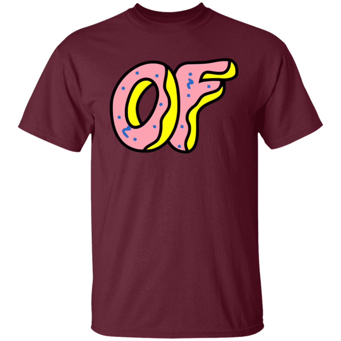 Men's Odd Future Donut Logo Hoodie Red T Shirt - Teechipus