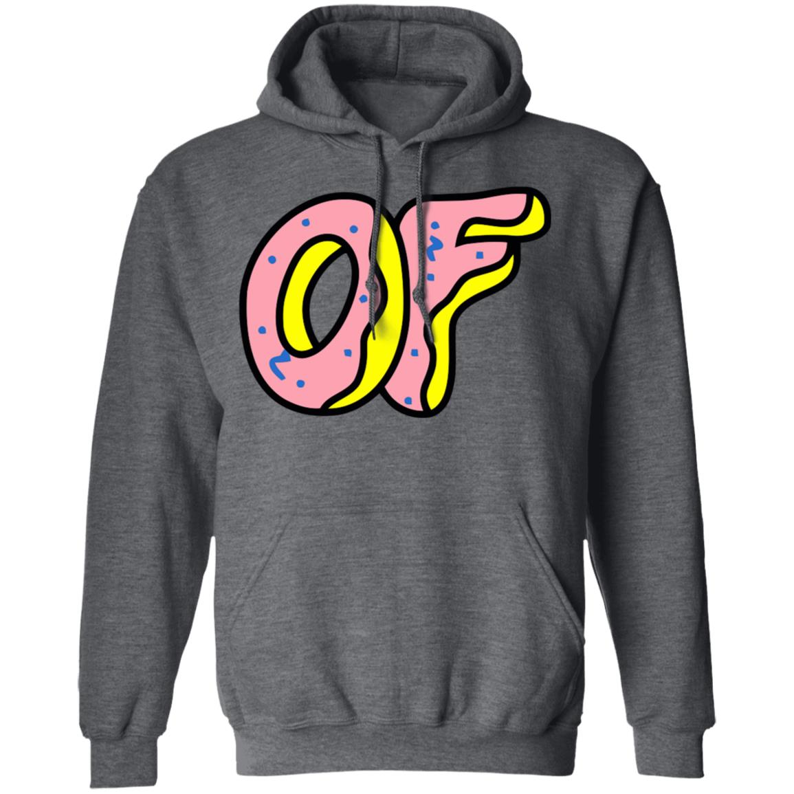 Men's Odd Future Donut Logo Hoodie Red T Shirt - Teechipus