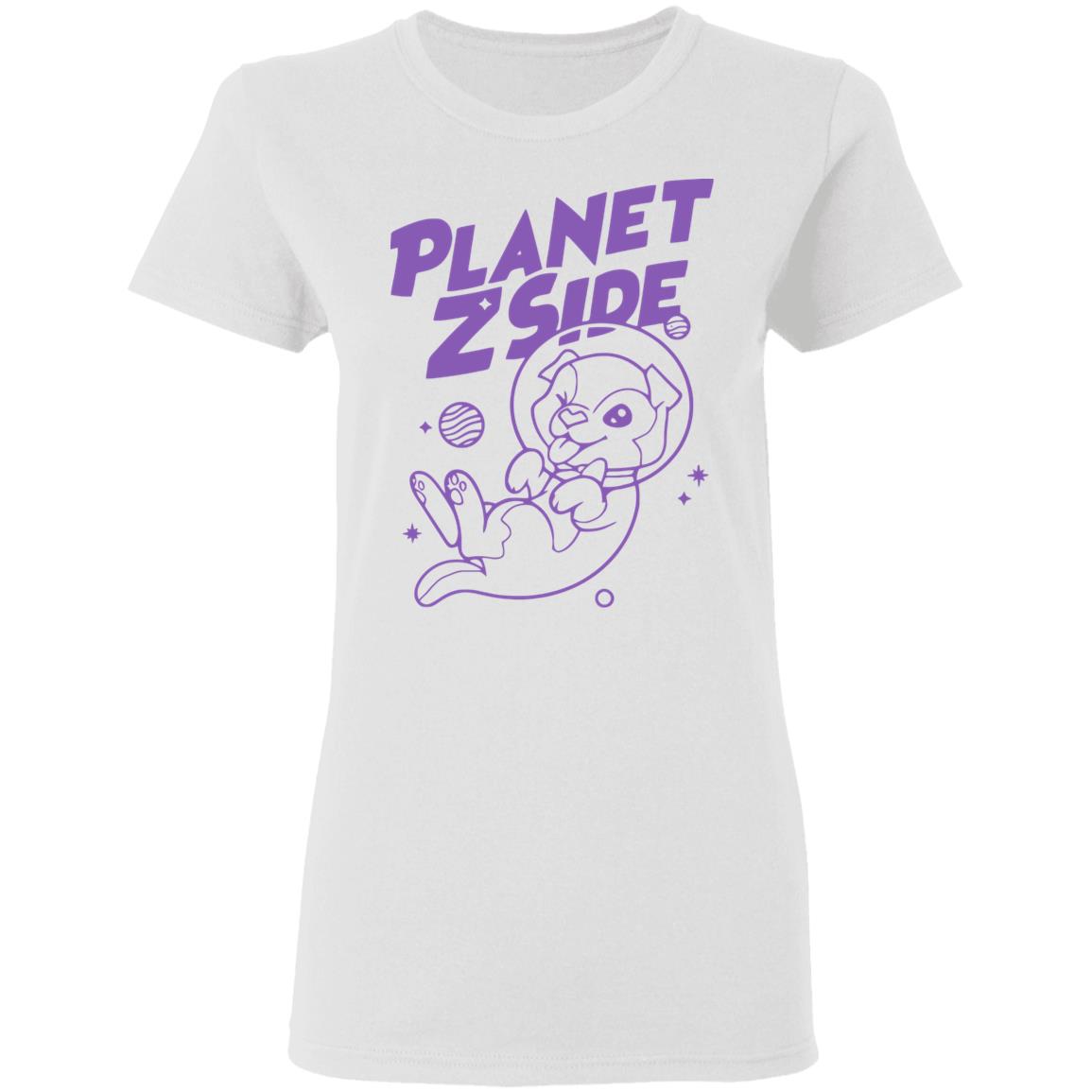 Lauren Z Side Merch Planet Zside Hoodie white T Shirt - Teechipus