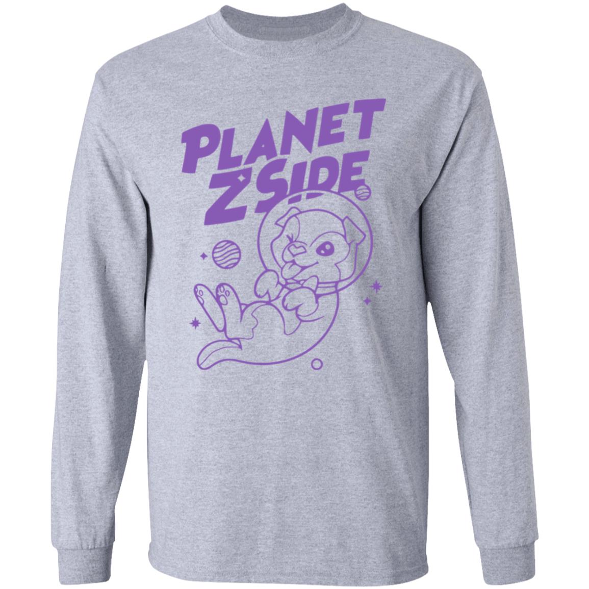 Lauren Z Side Merch Planet Zside Hoodie white T Shirt - Teechipus
