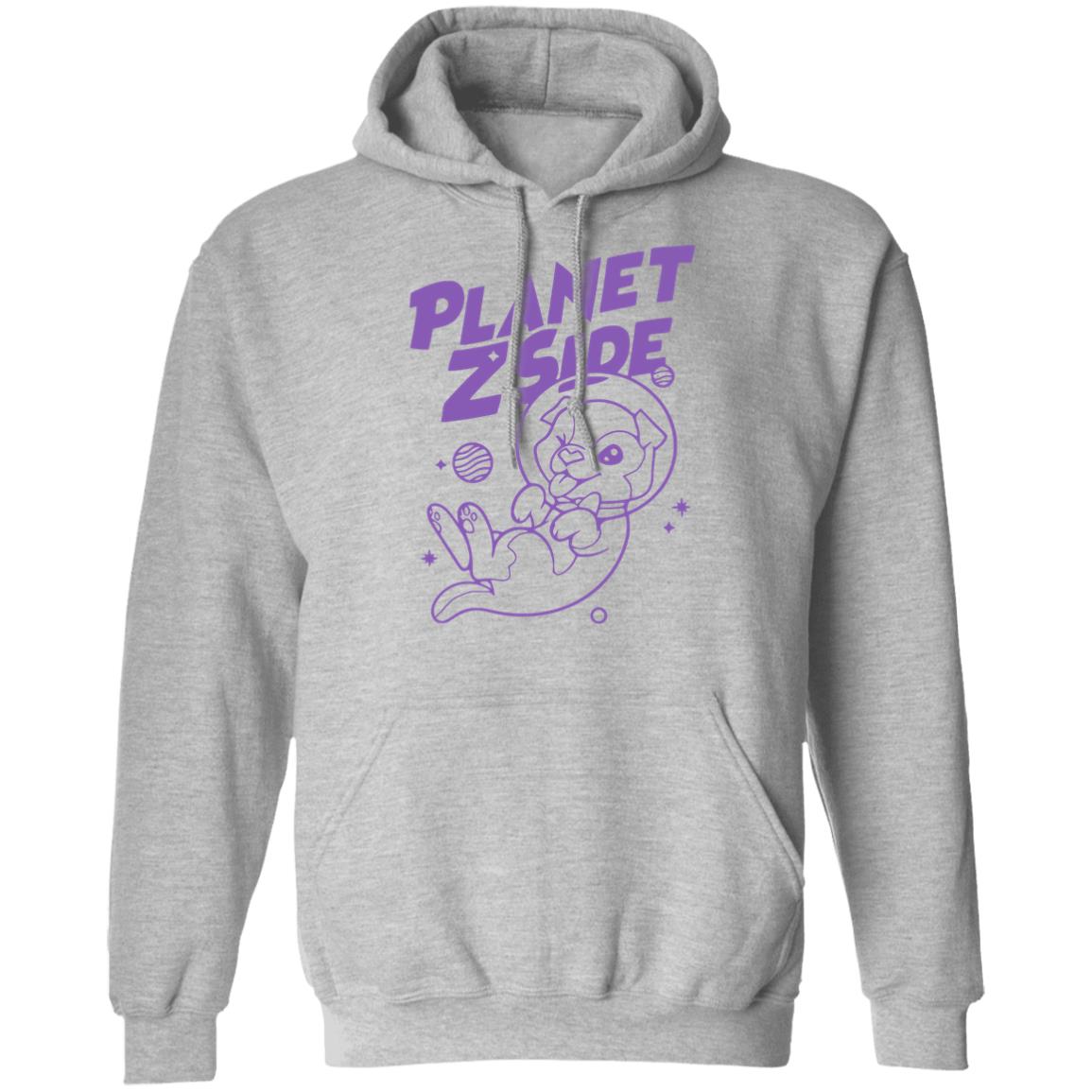Lauren Z Side Merch Planet Zside Hoodie white T Shirt - Teechipus