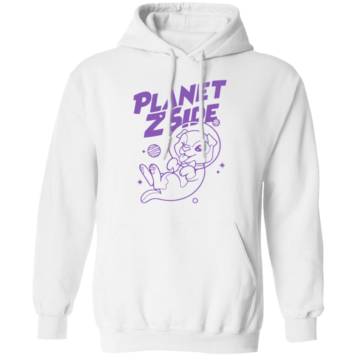 Lauren Z Side Merch Planet Zside Hoodie white T Shirt - Teechipus