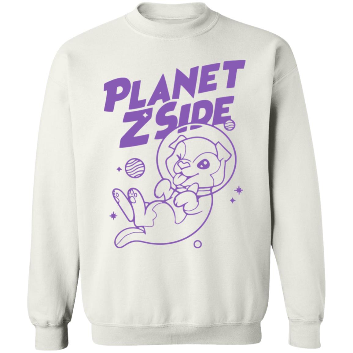 Lauren Z Side Merch Planet Zside Hoodie white T Shirt - Teechipus