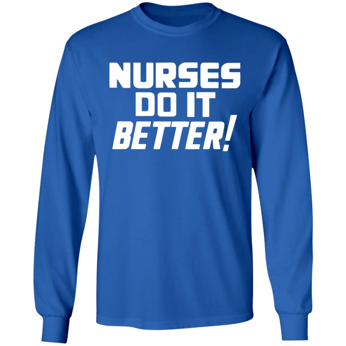2020coloringshirts – Nurses Do It Better Shirt Black Hoodie T Shirt - Teechipus