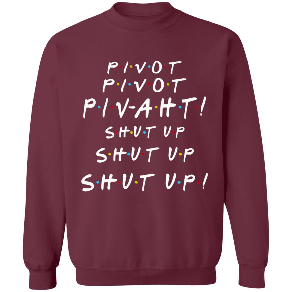 Parody Style Friends Med Pivot Funny Nostalgia Couch Sofa T Shirt - Teechipus