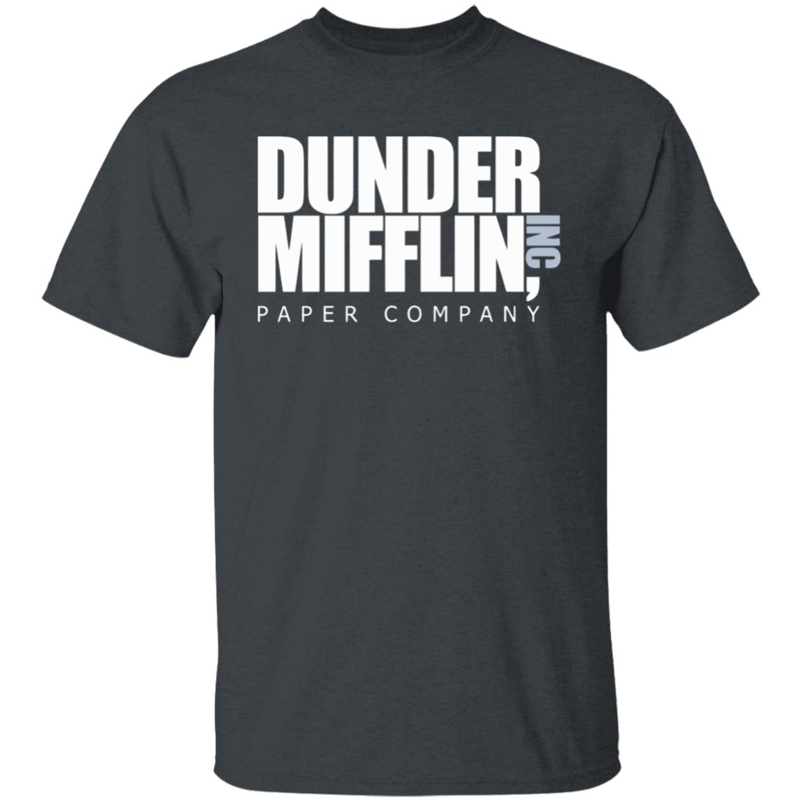 The Office TV Show Dunder Mifflin Paper Men's Black T-Shirt - Teechipus