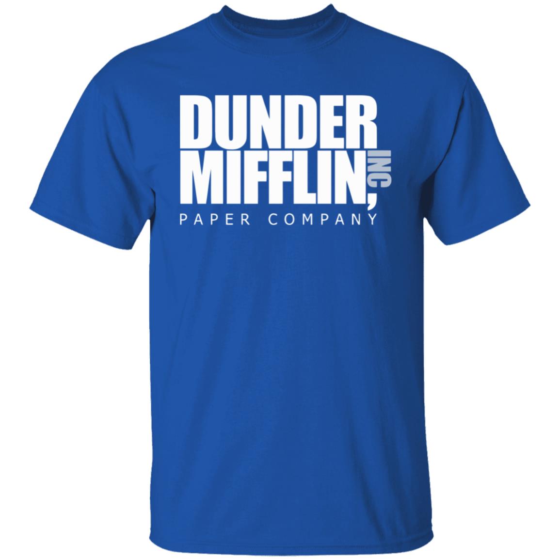The Office TV Show Dunder Mifflin Paper Men's Black T-Shirt - Teechipus