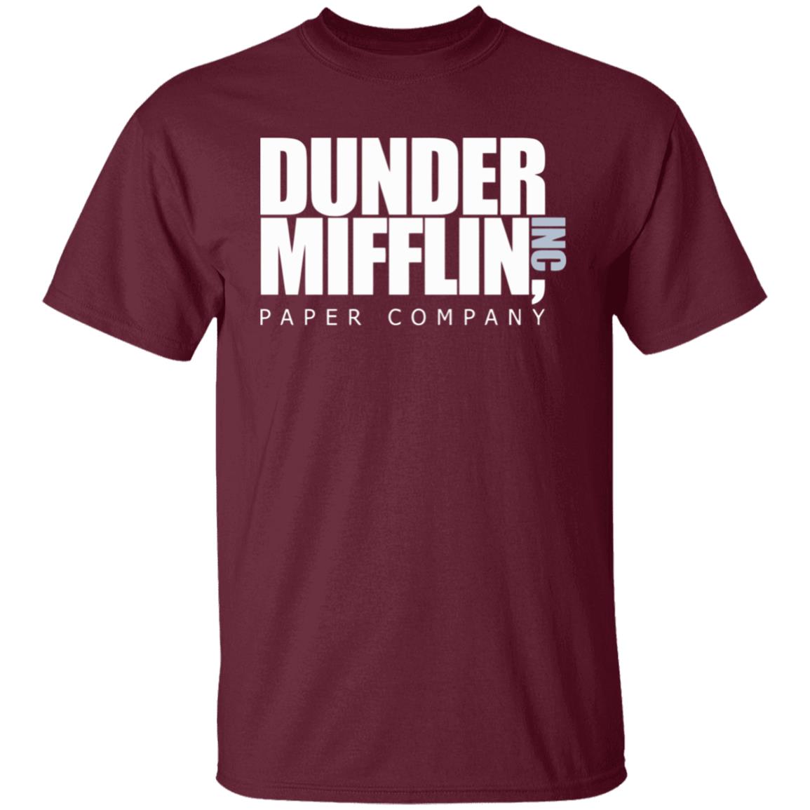 The Office TV Show Dunder Mifflin Paper Men's Black T-Shirt - Teechipus
