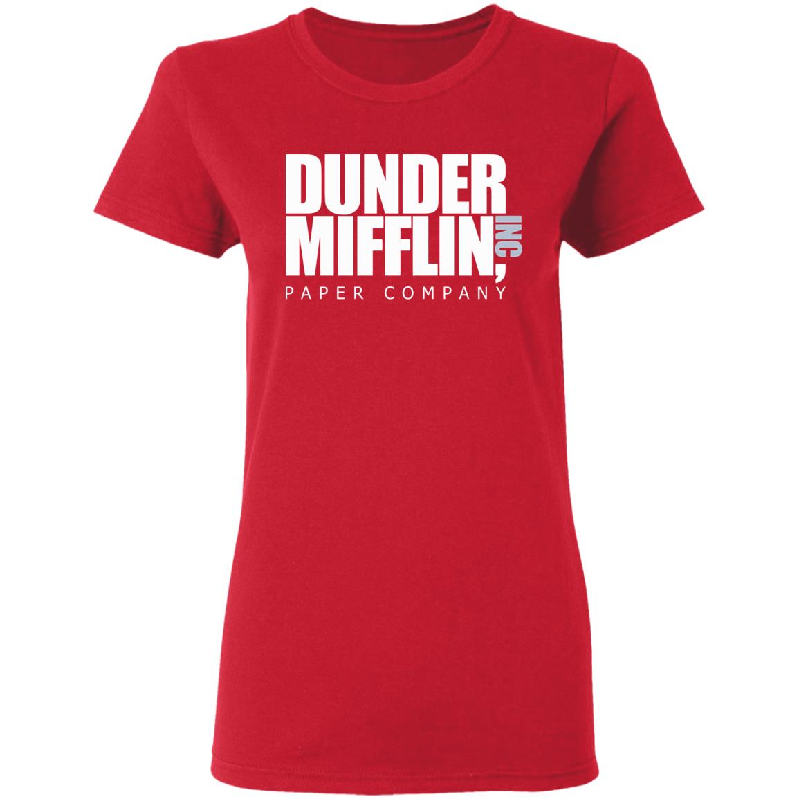 The Office TV Show Dunder Mifflin Paper Men's Black T-Shirt - Teechipus