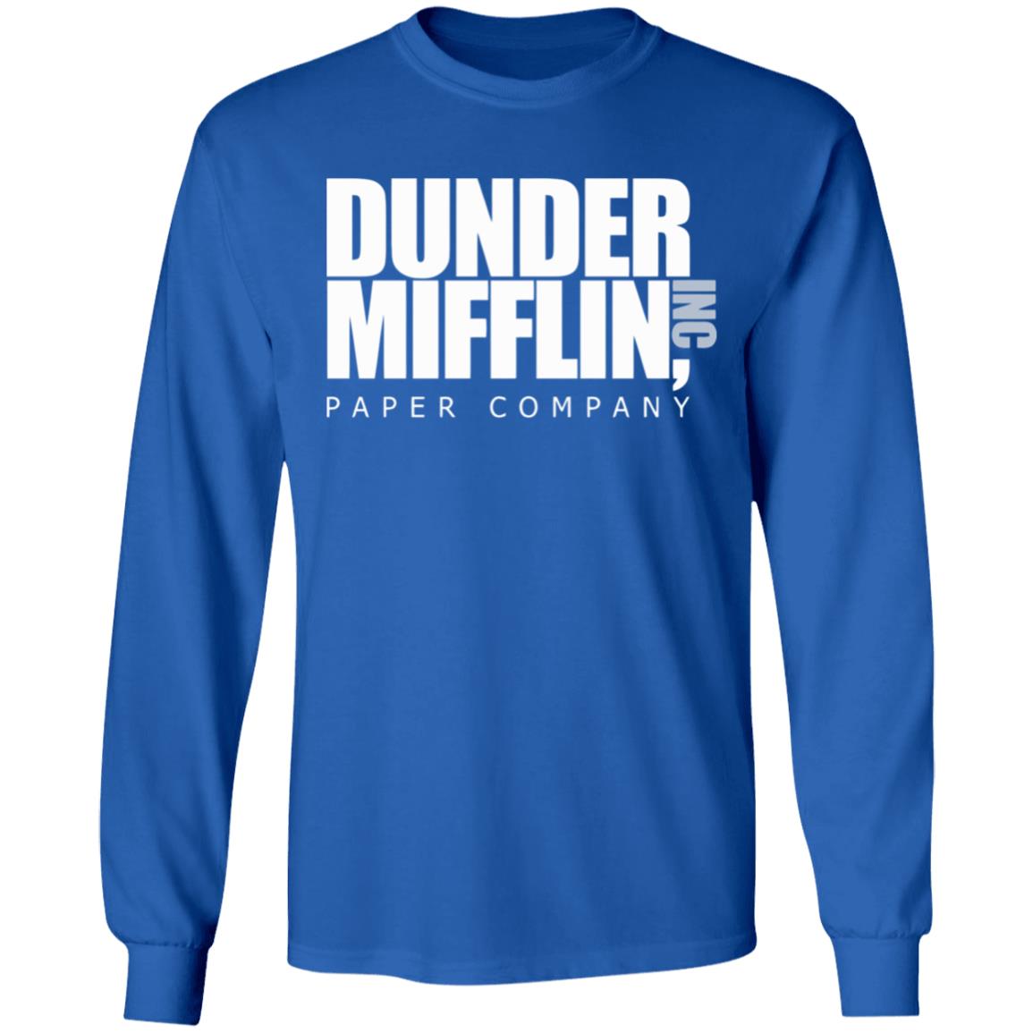 The Office TV Show Dunder Mifflin Paper Men's Black T-Shirt - Teechipus