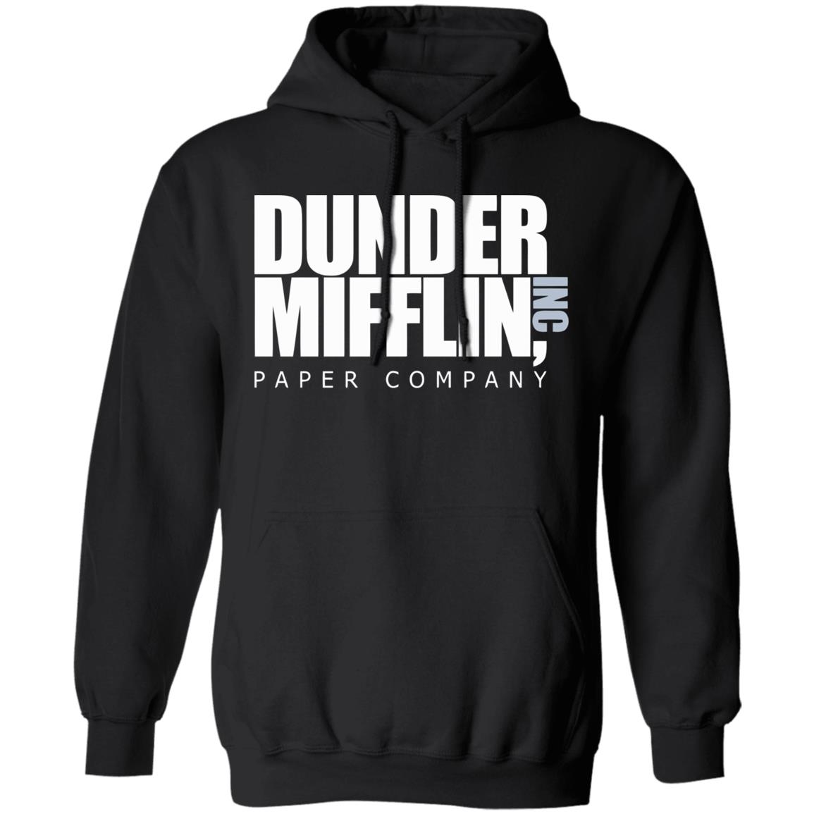 The Office TV Show Dunder Mifflin Paper Men's Black T-Shirt - Teechipus