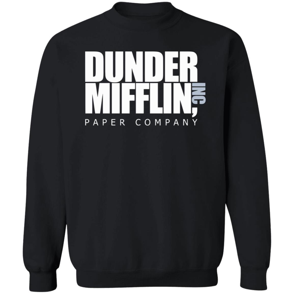 The Office TV Show Dunder Mifflin Paper Men's Black T-Shirt - Teechipus