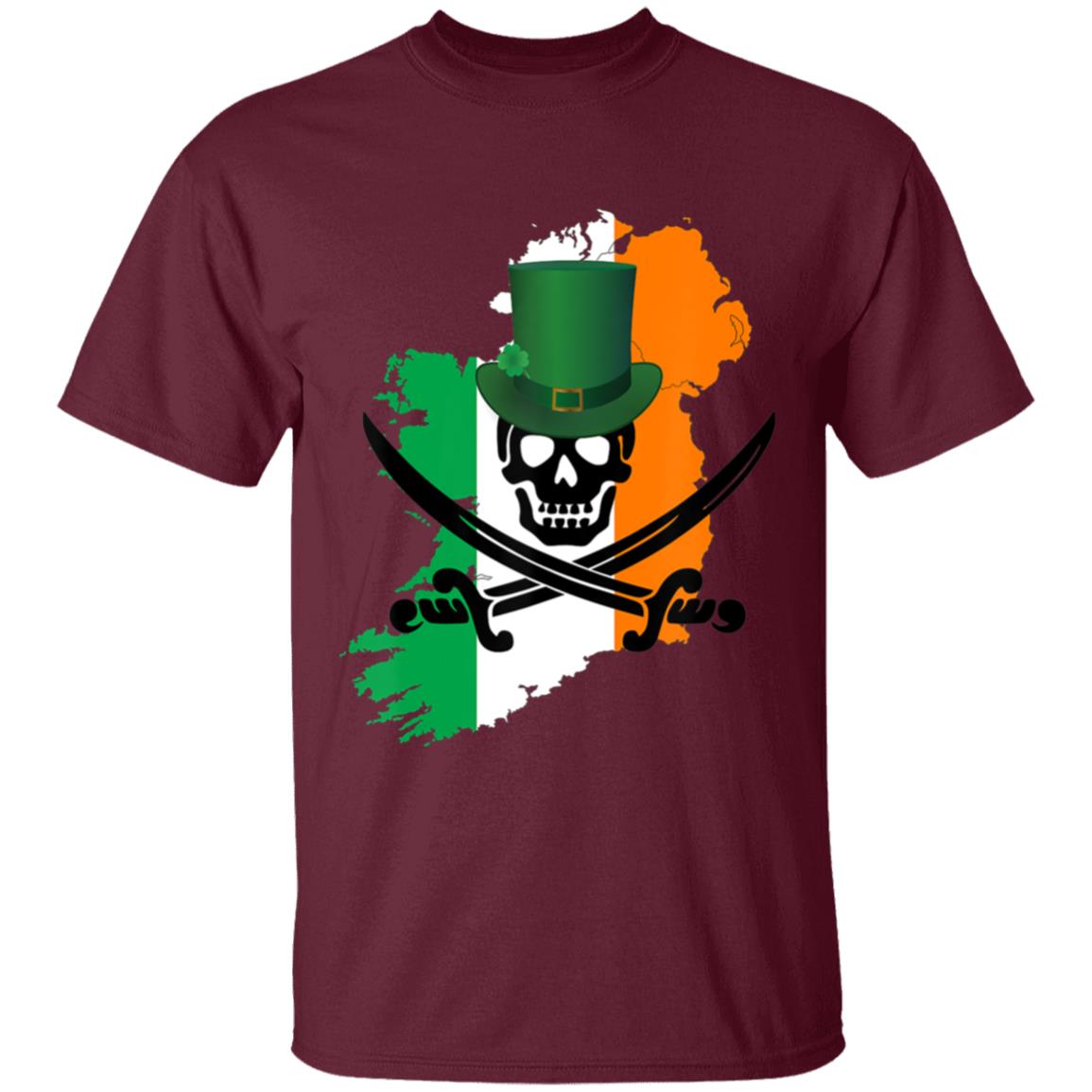 Irish Pirate Saint Patricks Day T-Shirt - Teechipus