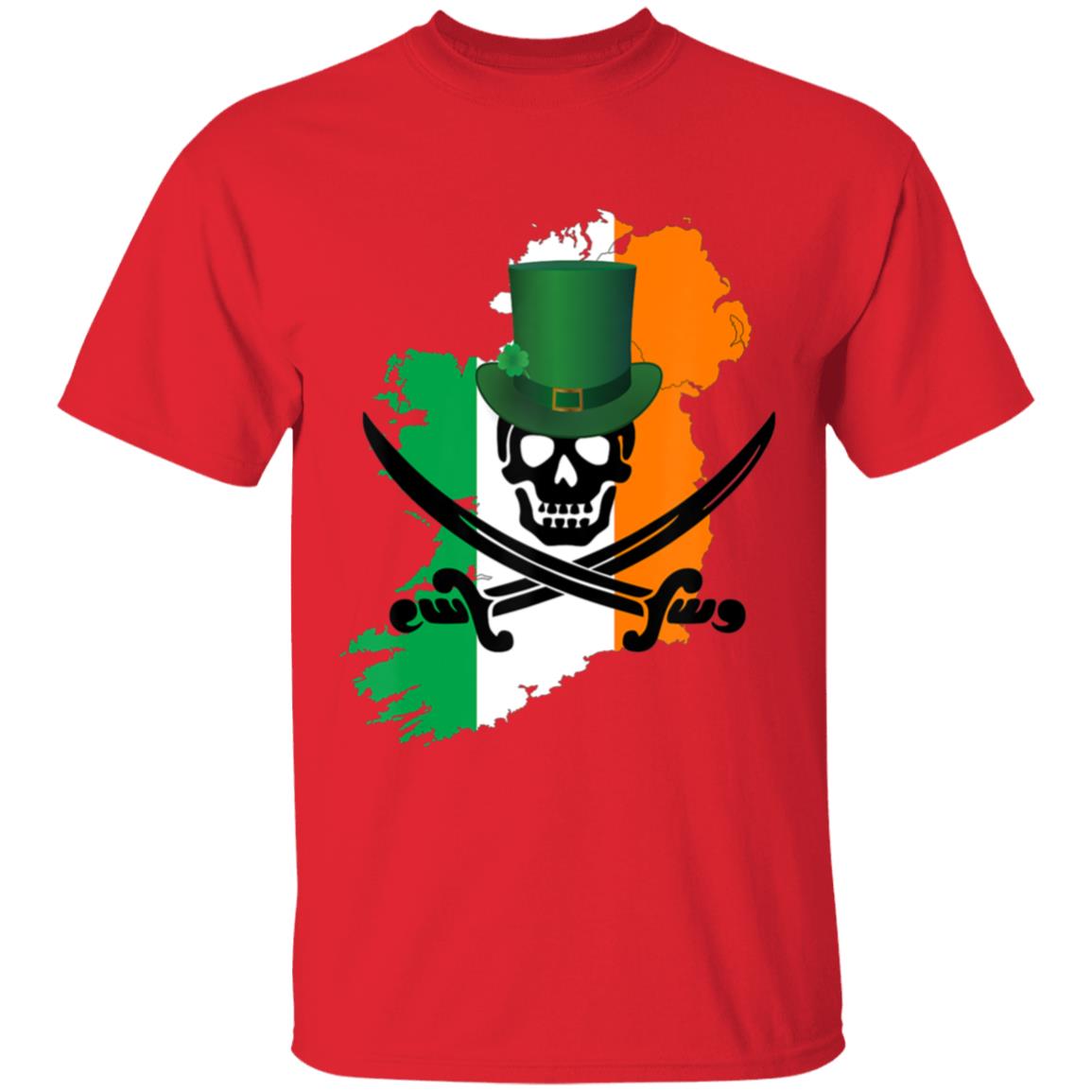 Irish Pirate Saint Patricks Day T-Shirt - Teechipus