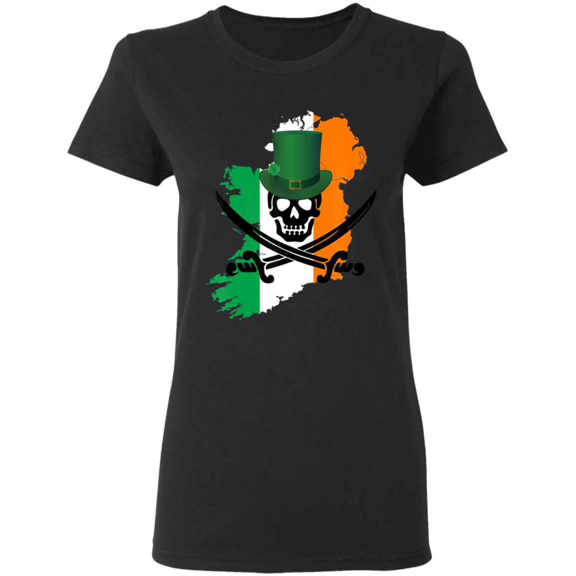 Irish Pirate Saint Patricks Day T-Shirt - Teechipus